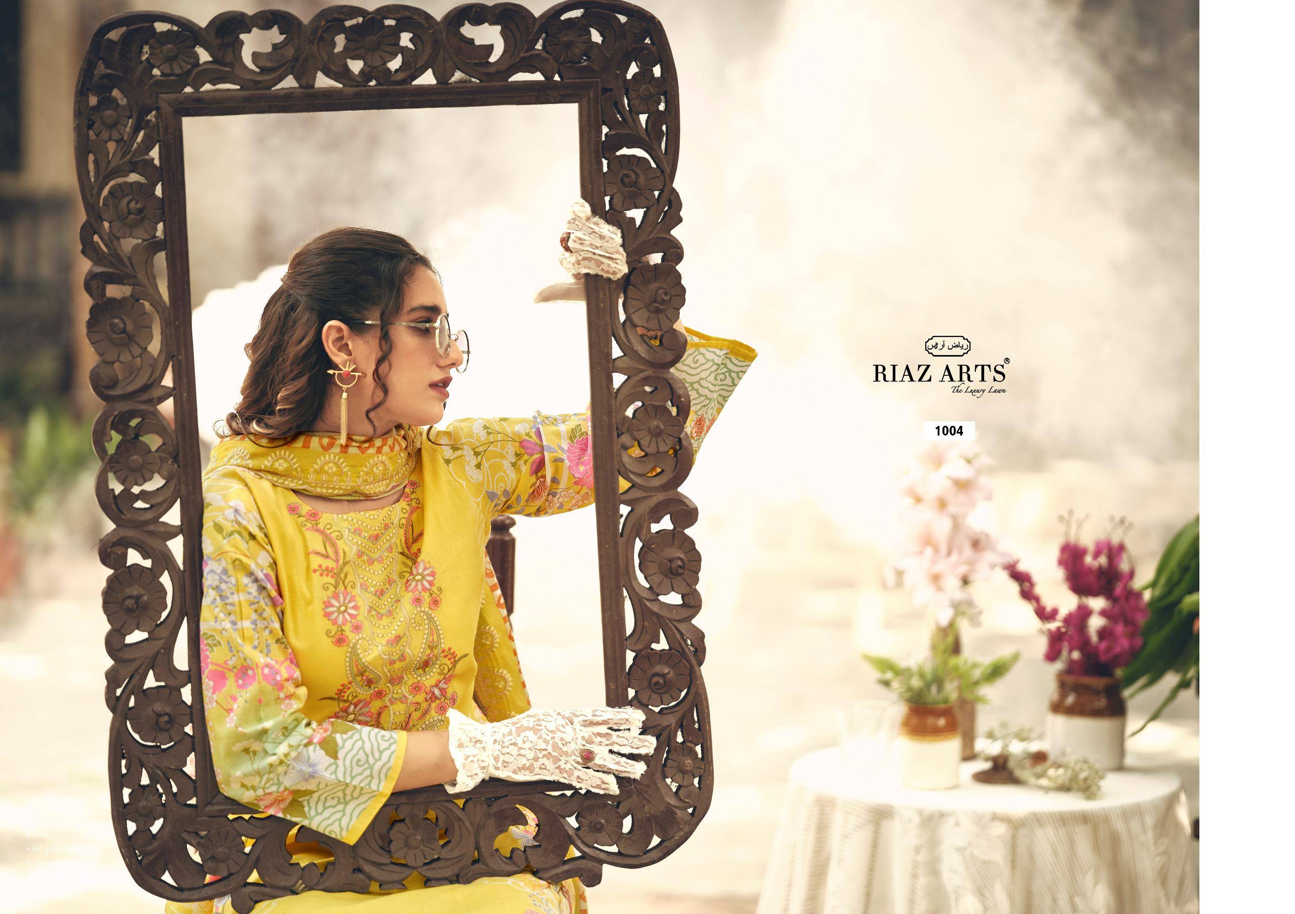 ABU SAEED by RIAZ ARTS PRINTS 13063 TO 13068 SERIES Pakistani Stylish Embroidered LAWN COTTON COLLECTION At Wholesale Price